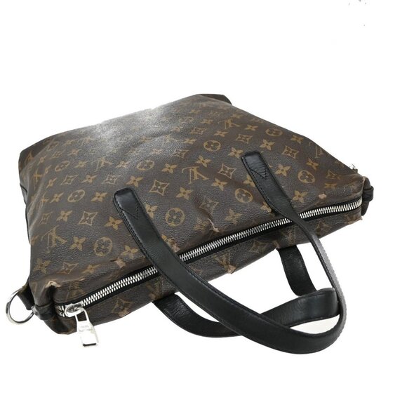 LOUIS VUITTON Kitan Hand Bag Monogram Macassar Leather Brown BK M40388 69KB449 - Picture 5 of 16